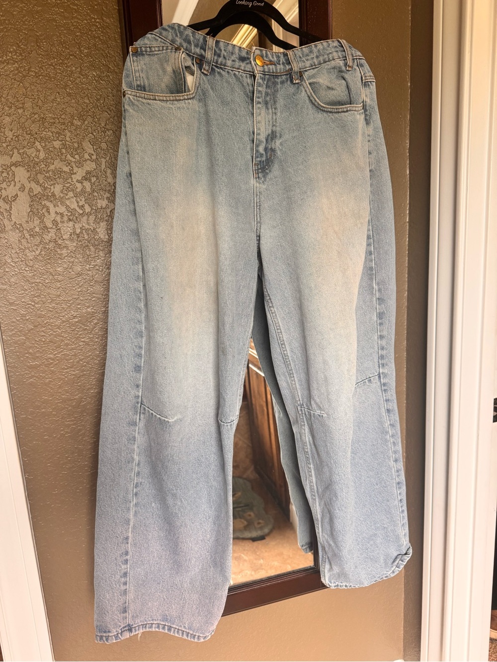 Butter Light Blue Wide-Leg Jeans